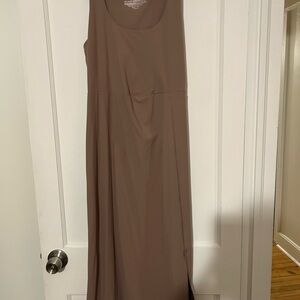 Isabel Maternity by Ingrid & Isabel Tan Midi Dress